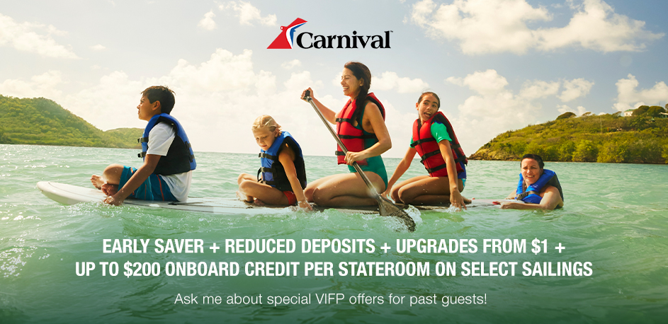 Carnival Early Saver + Bonus Onboard Credit